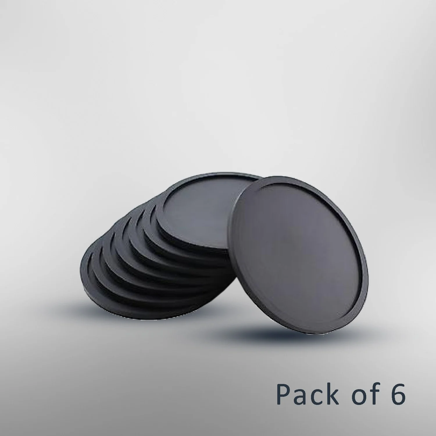Premium Ceramic Glass Coaster – Pack of 6 | Elegant Surface Protector for Home, Office, Hotels - Image 2