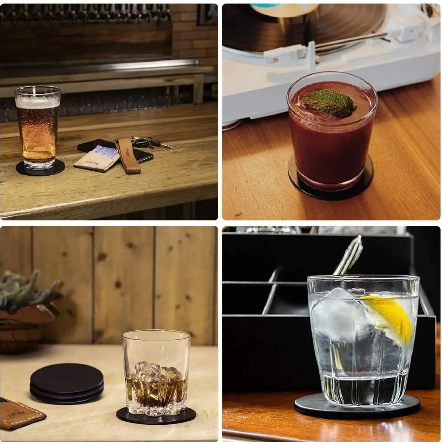 Premium Ceramic Glass Coaster – Pack of 6 | Elegant Surface Protector for Home, Office, Hotels - Image 4