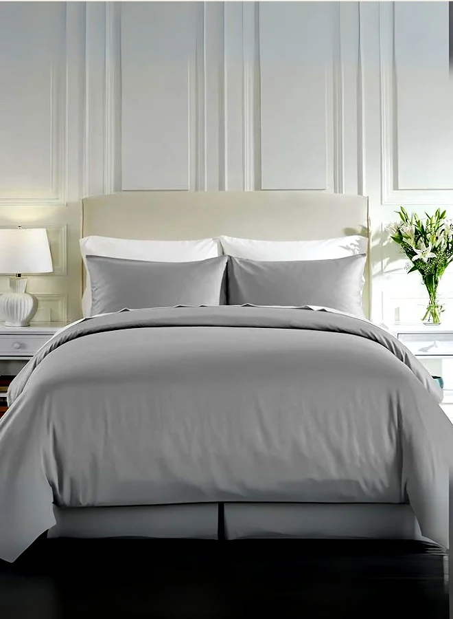 3 pcs Luxurious Set | 1 Fitted Sheet, 2 Pillow Cases | 200TC 100% Cotton | Soft & Breathable | Hotel Bedding Collection W180xL200cm