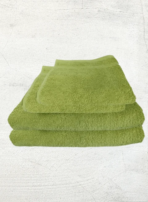 4 Pieces Luxury Towel Set Premium Cotton 630 GSM Ultra Soft and Highly Absorbent Expertly Woven for Durability Hotel And Spa Quality Towels 2 Bath Towel 70X150 2 Hand Towel 50X80cm Green