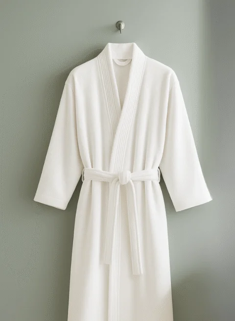 400 GSM Velour Cotton Bathrobe – Kimono Style | Luxurious & Lightweight | Ultra-Soft Finish | Unisex Loungewear | 125cm Length