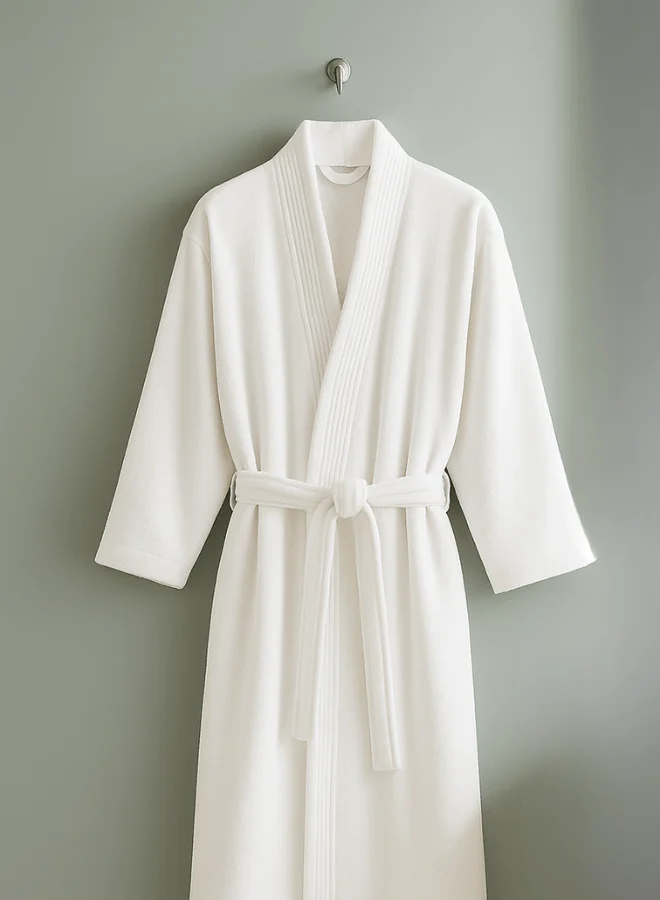 400 GSM Velour Cotton Bathrobe – Kimono Style | Luxurious & Lightweight | Ultra-Soft Finish | Unisex Loungewear | 125cm Length