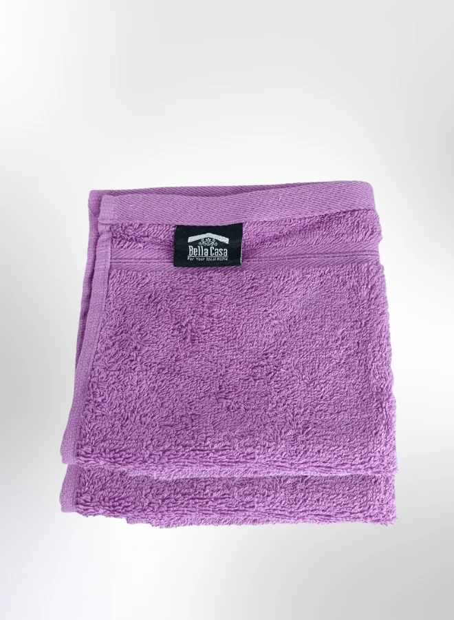 4 Pieces Luxury Towel Set Premium Cotton 630 GSM Ultra Soft and Highly Absorbent Expertly Woven for Durability Hotel And Spa Quality Towels 2 Hand Towel 50X80 2 Face Towel 30X30cm Purple - Image 3