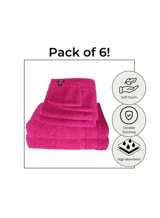 6 Pieces Luxury Towel Set Premium Cotton 630 GSM Ultra Soft and Highly Absorbent Expertly Woven for Durability Hotel And Spa Quality Towels 2 Bath Towel 70X150 2 Hand Towel 50X80cm 2 Face Towel - Image 3