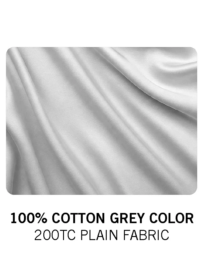 3 pcs Luxurious Set | 1 Fitted Sheet, 2 Pillow Cases | 200TC 100% Cotton | Soft & Breathable | Hotel Bedding Collection W180xL200cm - Image 2