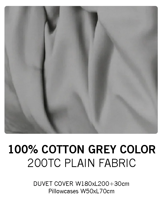 3 pcs Luxurious Set | 1 Fitted Sheet, 2 Pillow Cases | 200TC 100% Cotton | Soft & Breathable | Hotel Bedding Collection W180xL200cm - Image 3