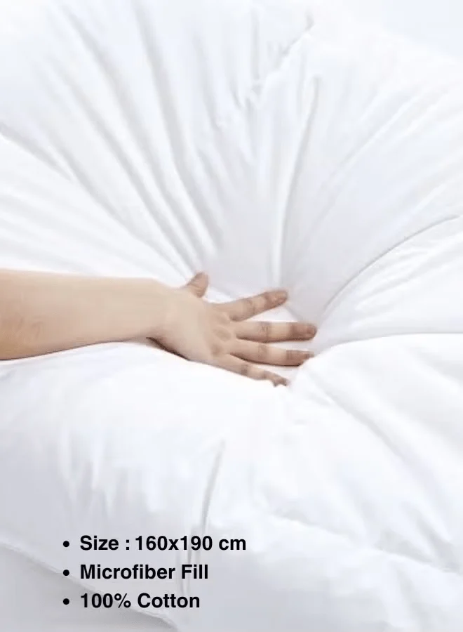 All-Season Duvet 160x190 cm – Microfiber Fill with Cotton Cover – Soft & Lightweight Comfort - Image 4