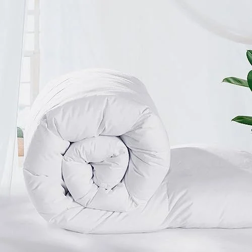 All-Season Duvet 160x190 cm – Microfiber Fill with Cotton Cover – Soft & Lightweight Comfort